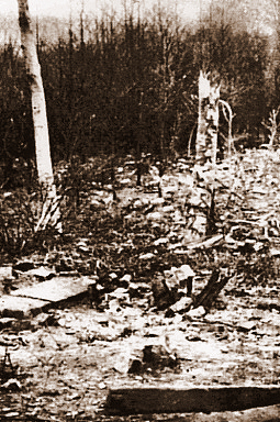 Remains of the building